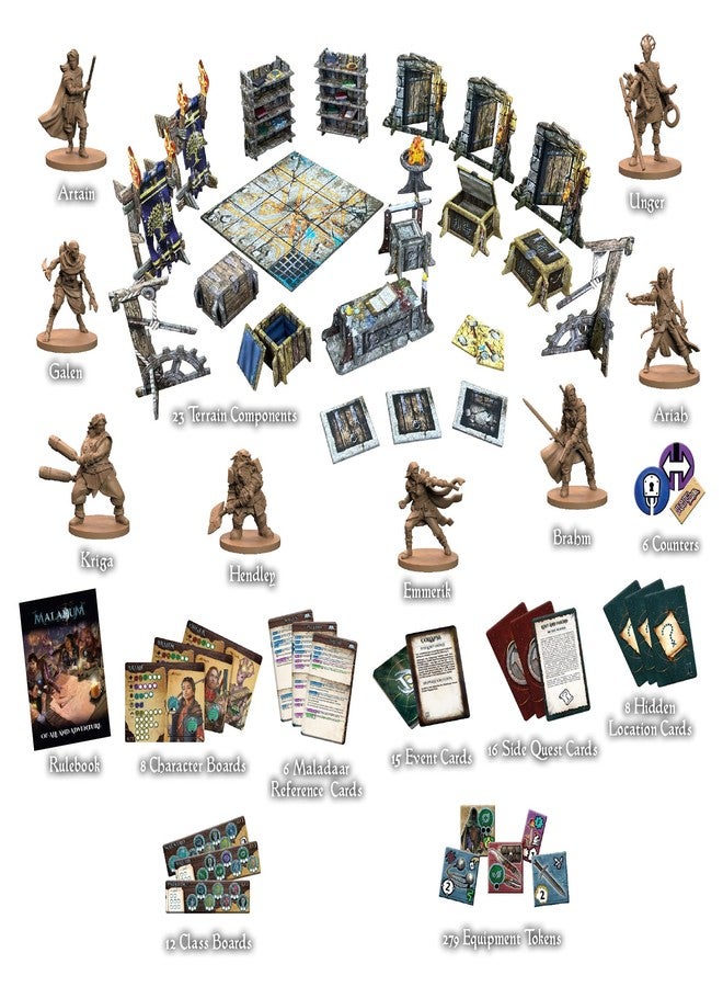 Battle Systems Maladum of Ale & Adventure Expansion - Fantasy Dungeon Crawler Game Immersive Terrain Solo, Co-op and Adversarial Play - Image 2